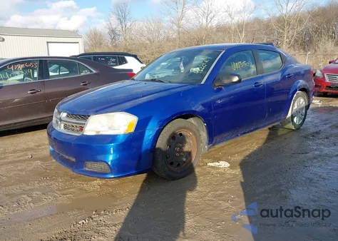 2013 Dodge Avenger Se V6 из США, поврежденный, VIN 1C3CDZAG7DN748128